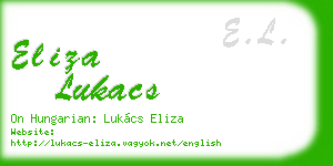eliza lukacs business card